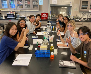 Students in lab