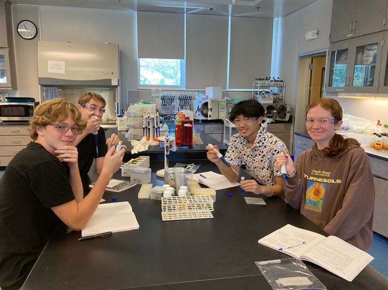 Students in Biotechnology 1 class